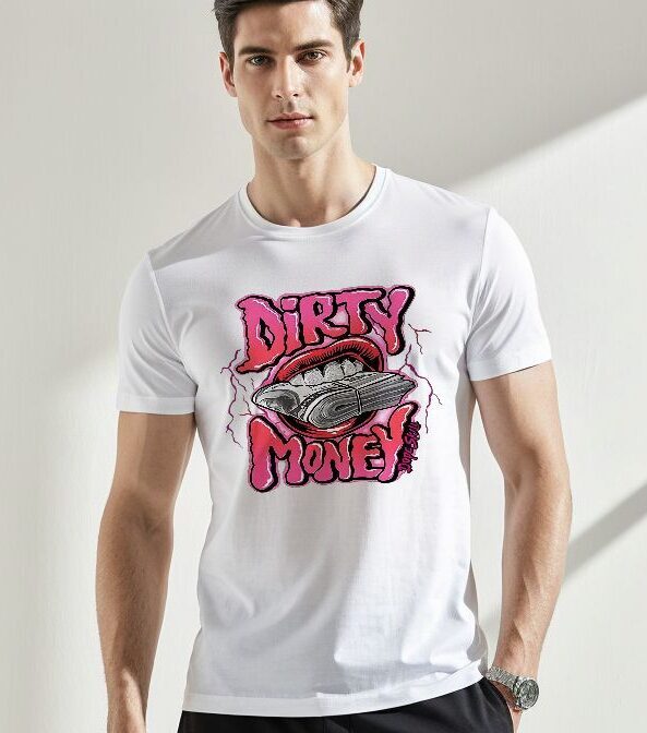 Camiseta dirty money personalizada