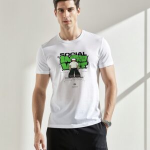 Camiseta blanca urban flow personalizada