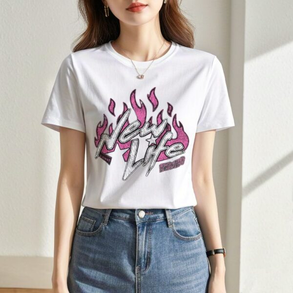 Camiseta new life personalizada