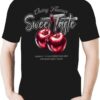 Camiseta negra cherries personalizada