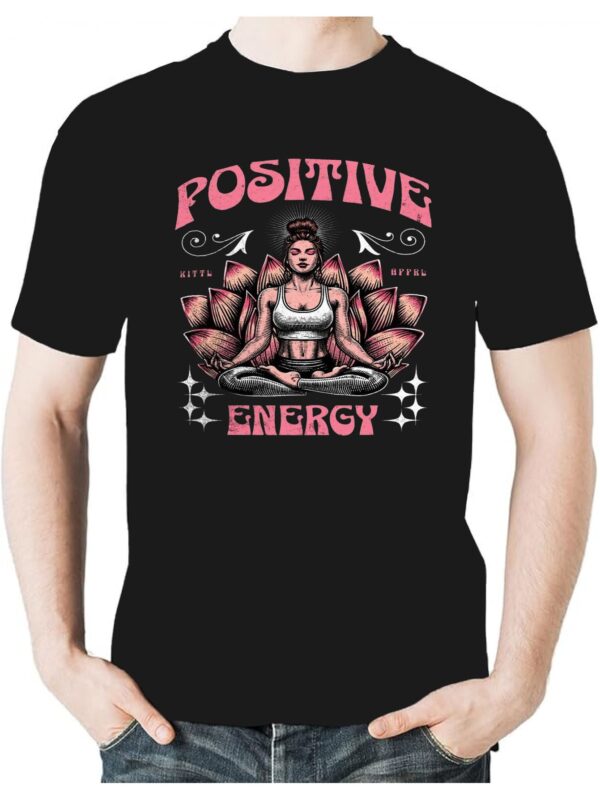 Camiseta negra forma zen