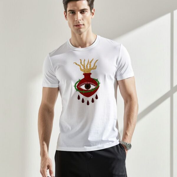 Camiseta corazón de cristo personalizada