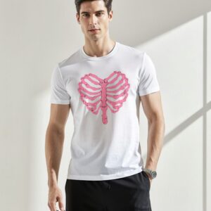 Camiseta heart pink personalizada