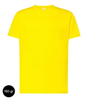 Camiseta amarilla hombre personalizable 150gr