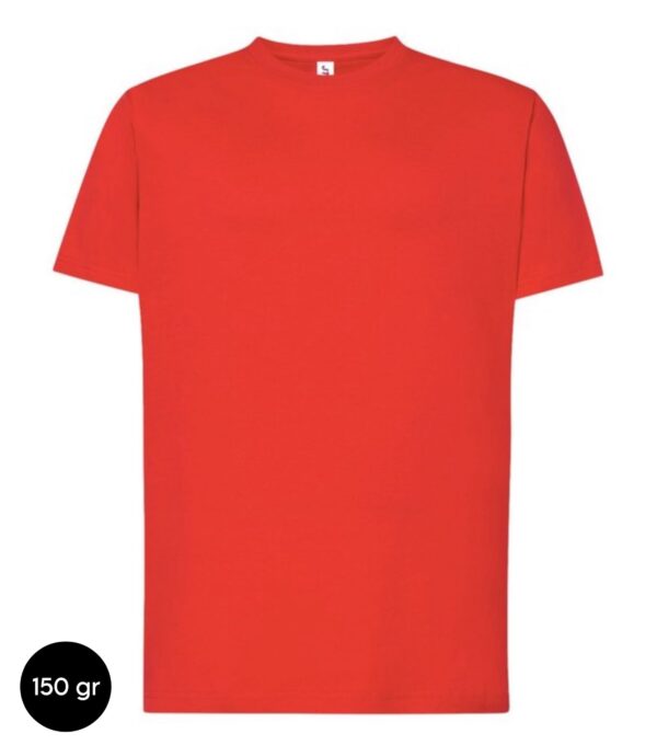 Camiseta rojo hombre personalizable 150gr