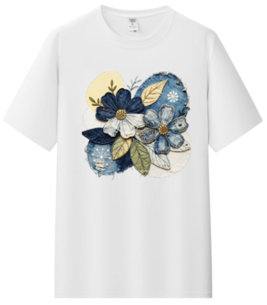 Camiseta flowers personalizada