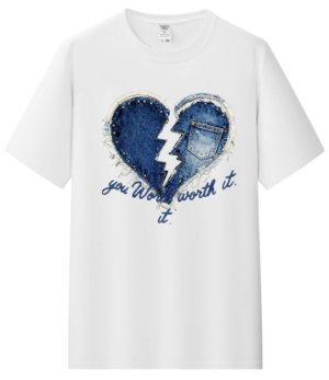 Camiseta heart personalizada