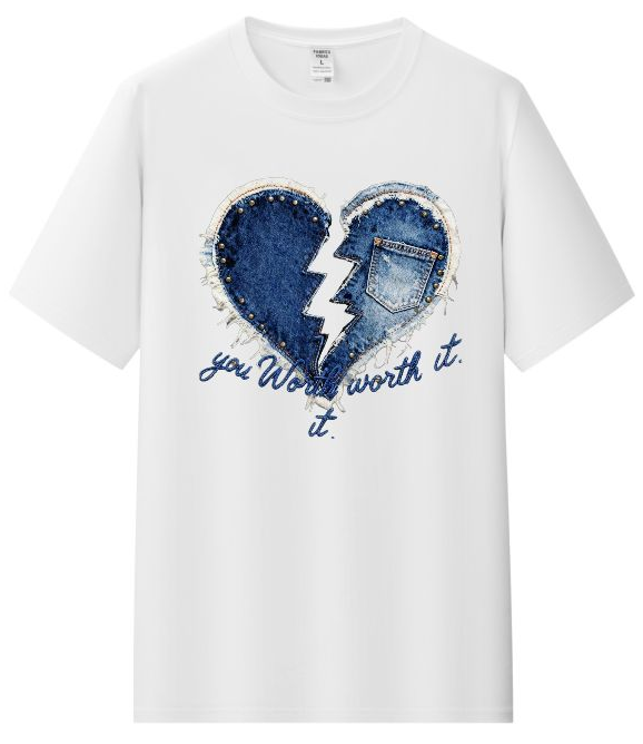 Camiseta heart personalizada