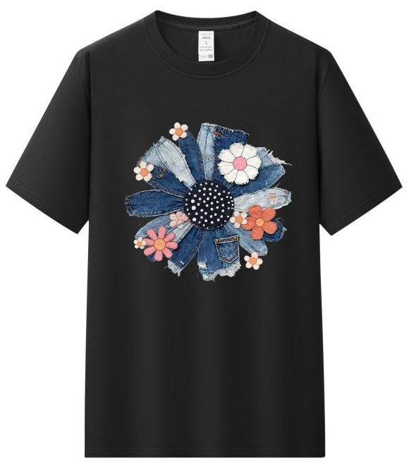 Camiseta  flower personalizada