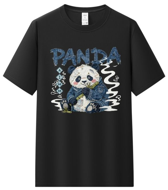 Camiseta panda personalizada