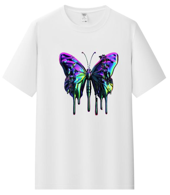 Camiseta  colorful butterfly Personalizada