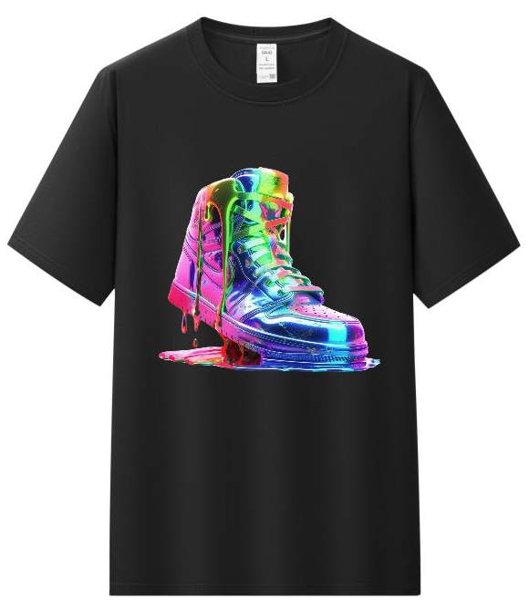Camiseta colorful sneaker personalizada