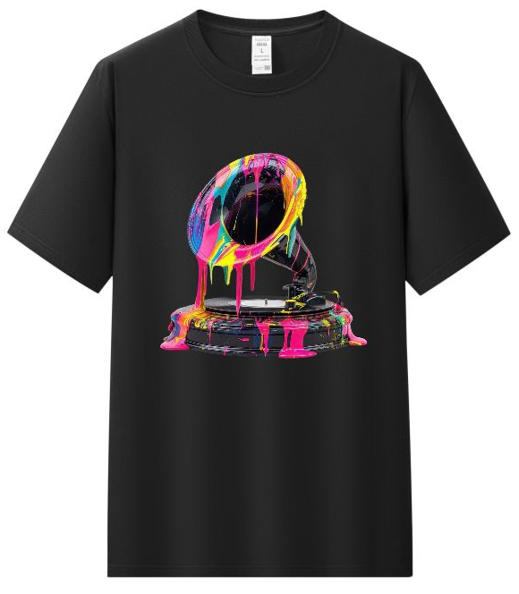 Camiseta colorful record personalizada