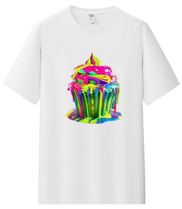 Camiseta colorful cupcake Personalizada