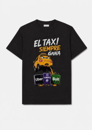 Camiseta el taxi siempre gana personalizada