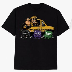 Camiseta Taxi Con Actitud Personalizada