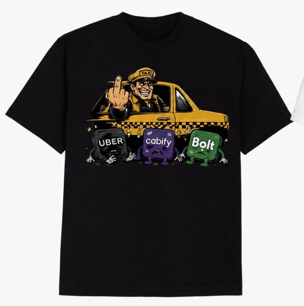 Camiseta Taxi Con Actitud Personalizada