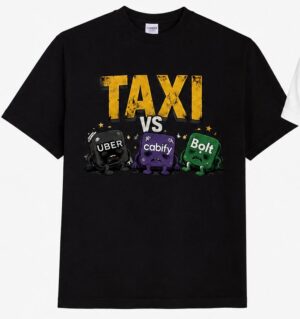 Camiseta Taxi Versus VTC Personalizada